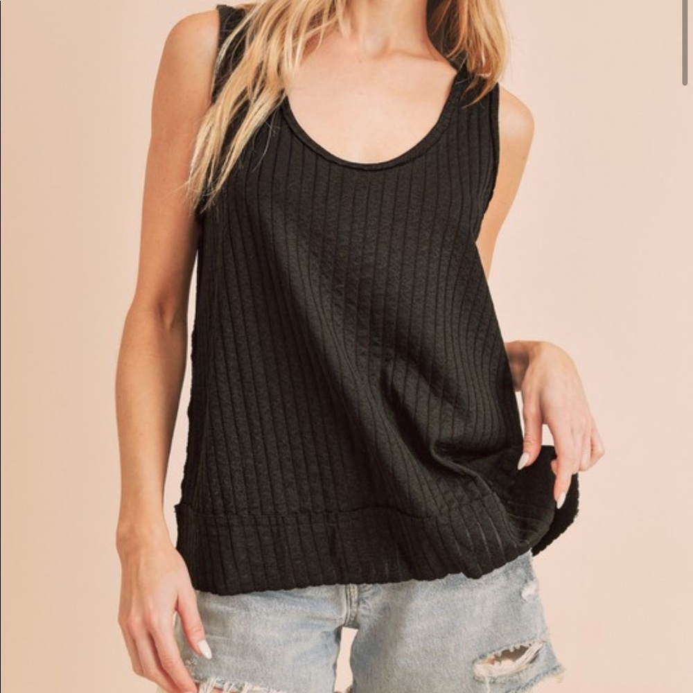 The Flora Tank In Black